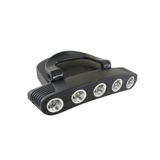 HT Black Clip-On 5 White Led Cap Light W/Batteries - FishAndSave