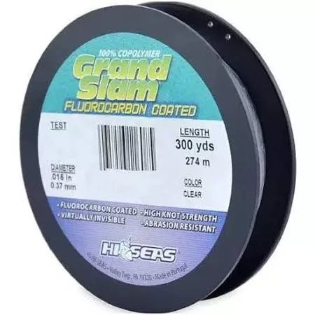 Hi Seas Grand Slam Fluorocarbon Coated Fishing Line 300 Yds Clear - FishAndSave