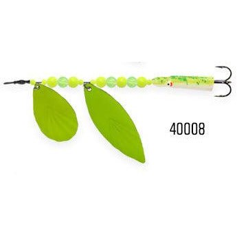 Mack's Lure Scorpion Salmon Spinner, Chartreuse Blades/Green & Chartreuse - FishAndSave