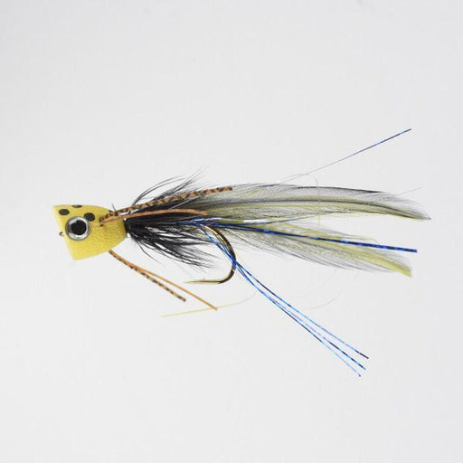 Perfect Hatch Dry Fly Poppin Bug #06 Yellow Black QTY 1 - FishAndSave