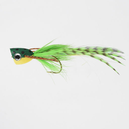 Perfect Hatch Dry Fly Poppin Frog #08 Chartreuse Qty 1 - FishAndSave