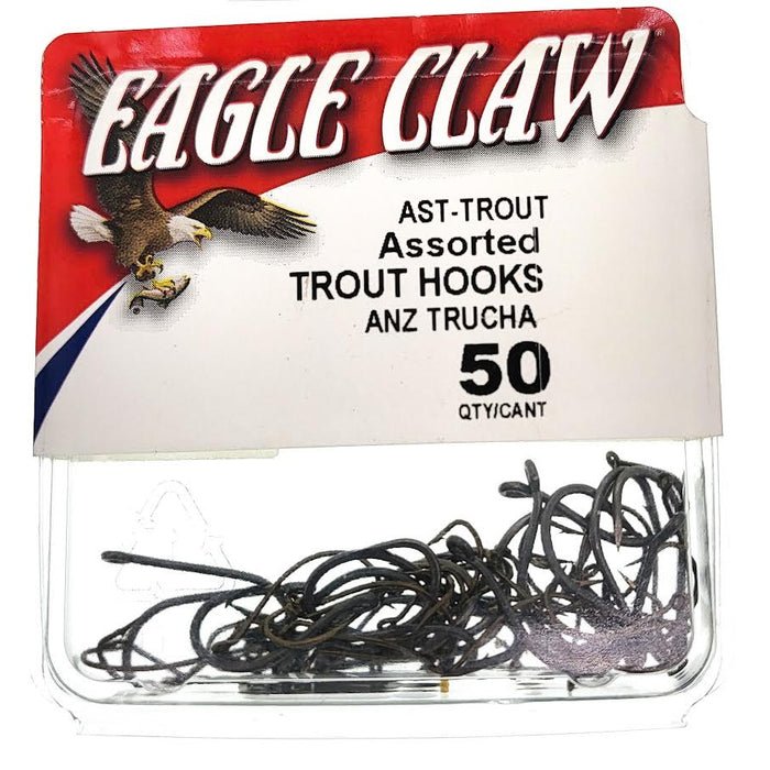 Eagle Claw Assorted Trout Hooks Qty 50
