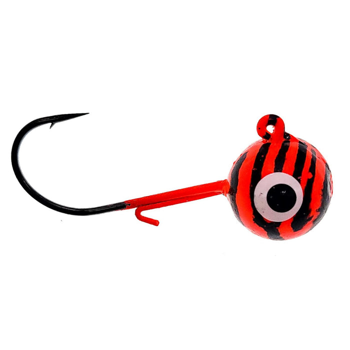 Fish Hawk Ric's Jigs 3/8 Oz Qty 4 UV Red Tiger