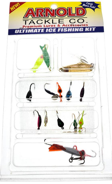 Arnold Tackle Ultimate Ice Fishing Kit Assorted 14 Piece