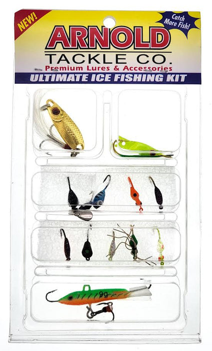 Arnold Tackle Ultimate Ice Fishing Kit Assorted 14 Piece