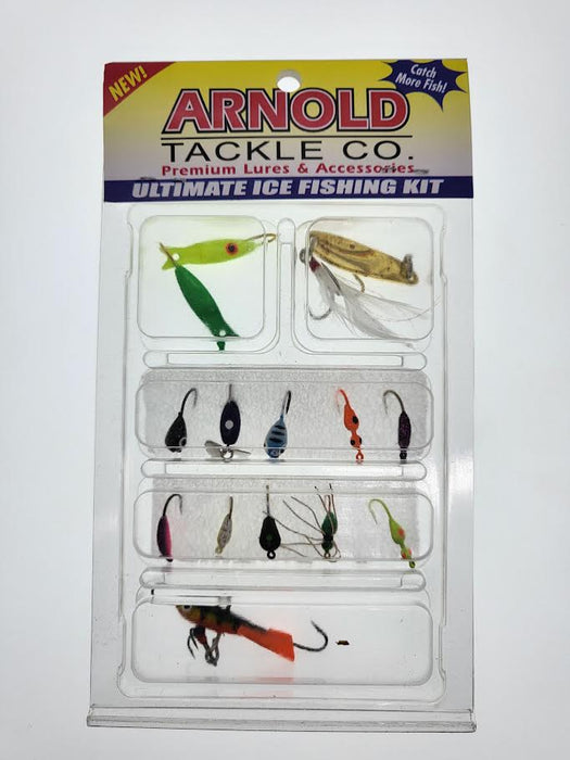 Arnold Tackle Ultimate Ice Fishing Kit Assorted 14 Piece