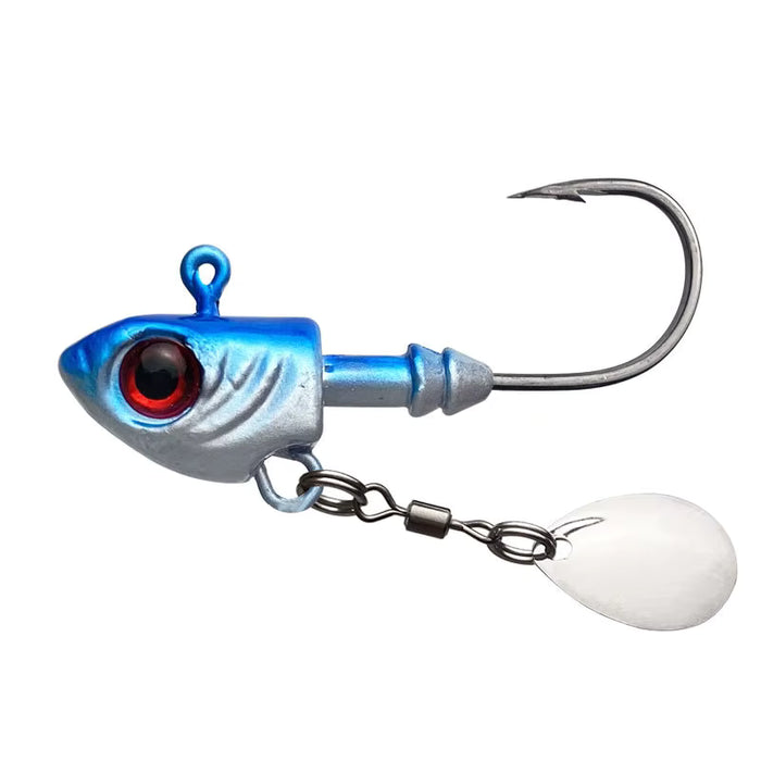 FAS Minnow Underspin Swimbait Jig Head W/ Colorado Blade Qty 1