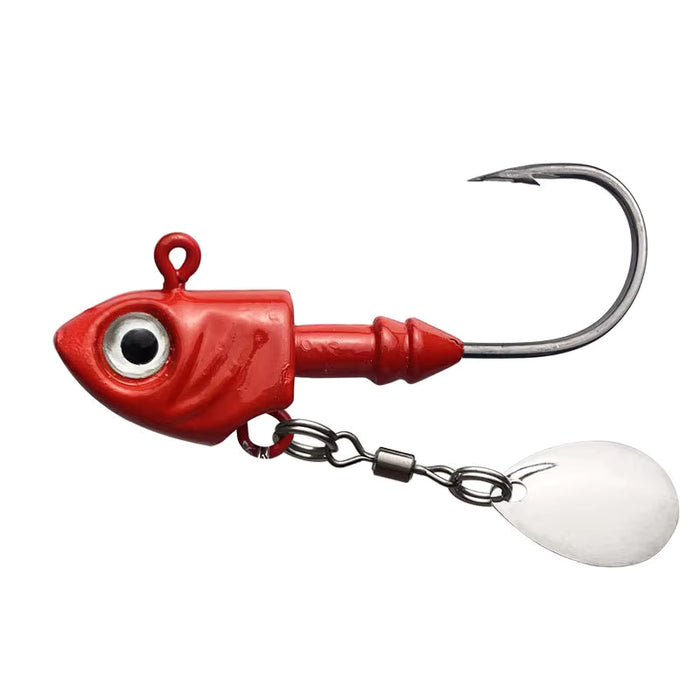 FAS Minnow Underspin Swimbait Jig Head W/ Colorado Blade Qty 1
