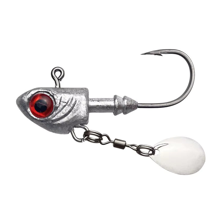 FAS Minnow Underspin Swimbait Jig Head W/ Colorado Blade Qty 1