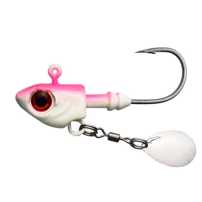 FAS Minnow Underspin Swimbait Jig Head W/ Colorado Blade Qty 1
