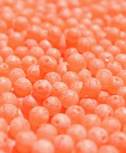 Great Lakes Scrambled Trick Em Beads 12mm UV Peach Qty 10