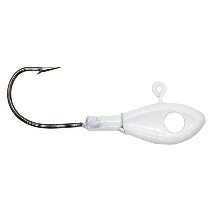 Leland Lures Eye Hole Minohead Jig 1/16 Oz Qty 5 White