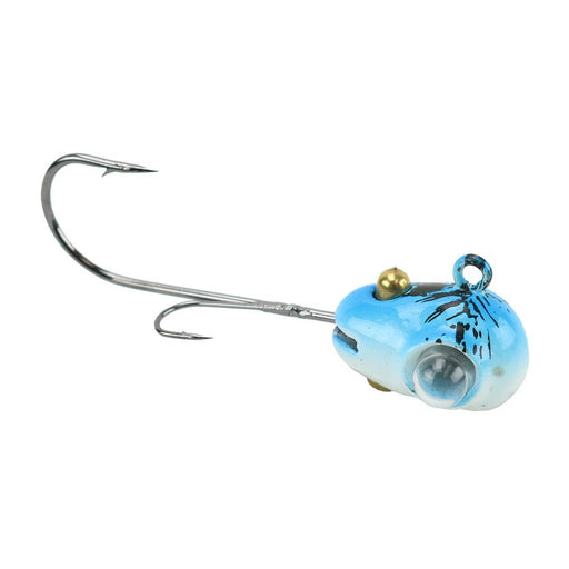 Acme Rattlin' Google Eye Jack Knife Jig Heads 1/8 Oz Qty 2 Blue Glow Splash - JigsAcmeBass048515787146FishAndSave