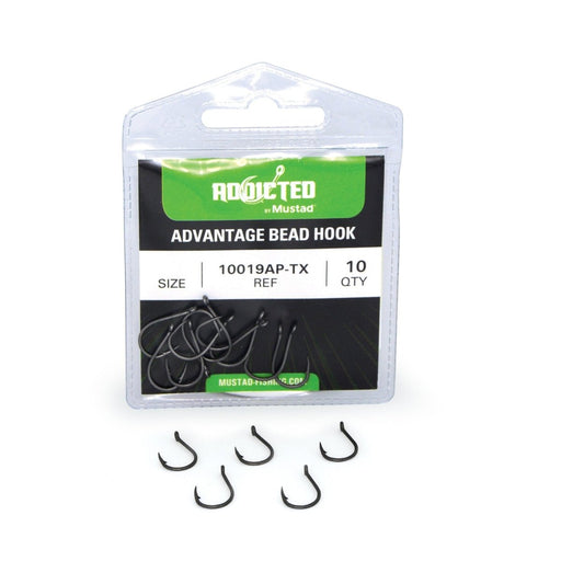Addicted Advantage Bead Hooks Sz 2 Qty 10 - Hooks/RigsMustadFreshwater023534480636FishAndSave