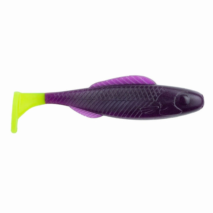 Baitfuel Saltwater GO2 Paddle Tail 4" Qty 5 - PlasticsBaitfuelPurple ChartreuseFreshwater665685094524FishAndSave