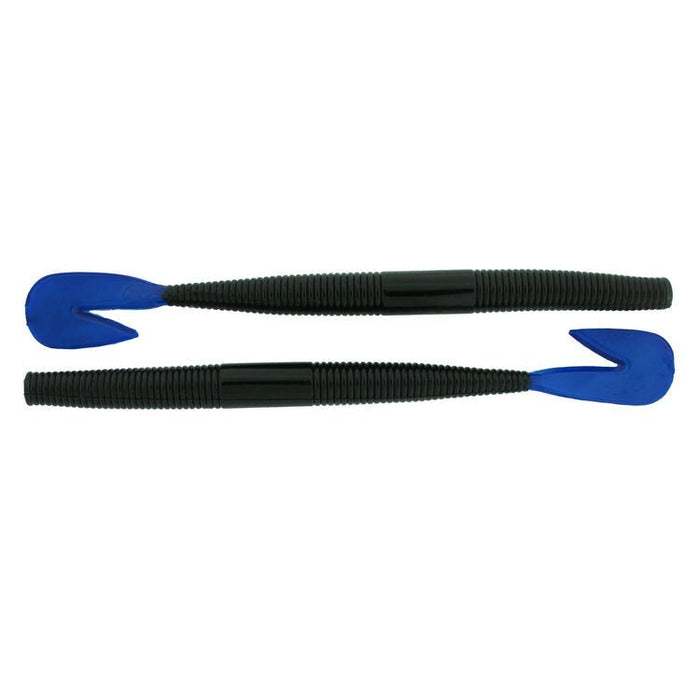 Bass Assassin RSB Worm 7.25" Qty 8 - PlasticsBass Assassin LuresBlack/Blue Tail_Hi_chtgptapp_optimised_this_description - generator091538532002FishAndSave