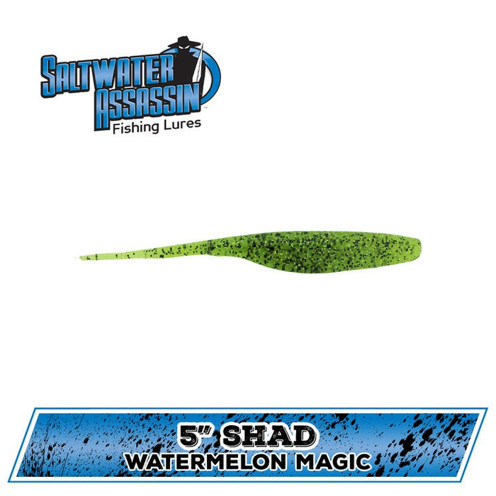 Bass Assassin Saltwater Shad Assassin Swimbait 5" Qty 8 - Plastics Saltwater Assassin $4.89 FishAndSave Bass Assassin Saltwater Shad Assassin Swimbait 5" Qty 8 - Plastics Saltwater Assassin $4.89 FishAndSave