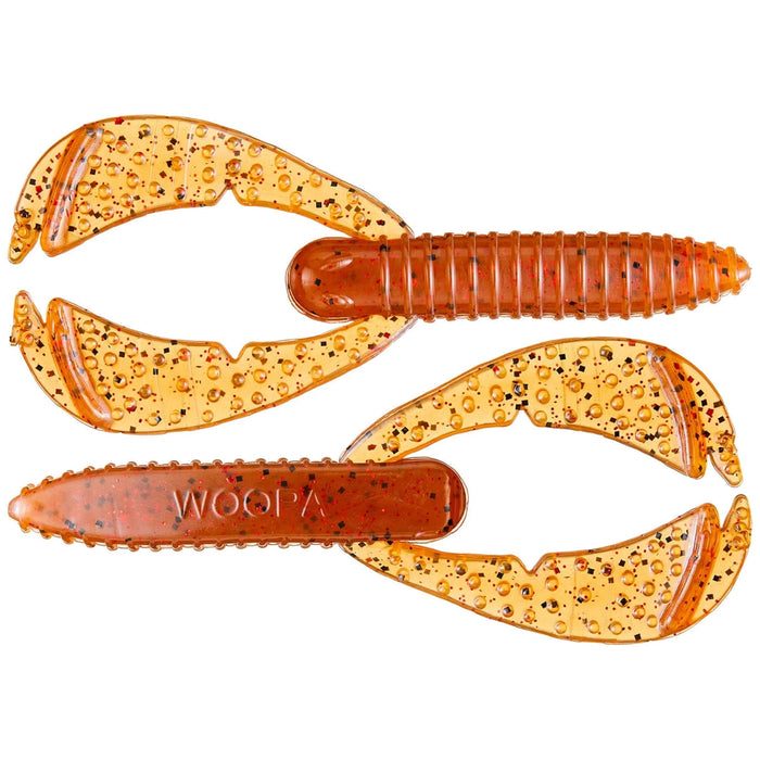 Bass Assassin Woopah Craw 4" Qty 7 - PlasticsBass Assassin LuresPumpkinseed/Red GlitterBass091538181330FishAndSave