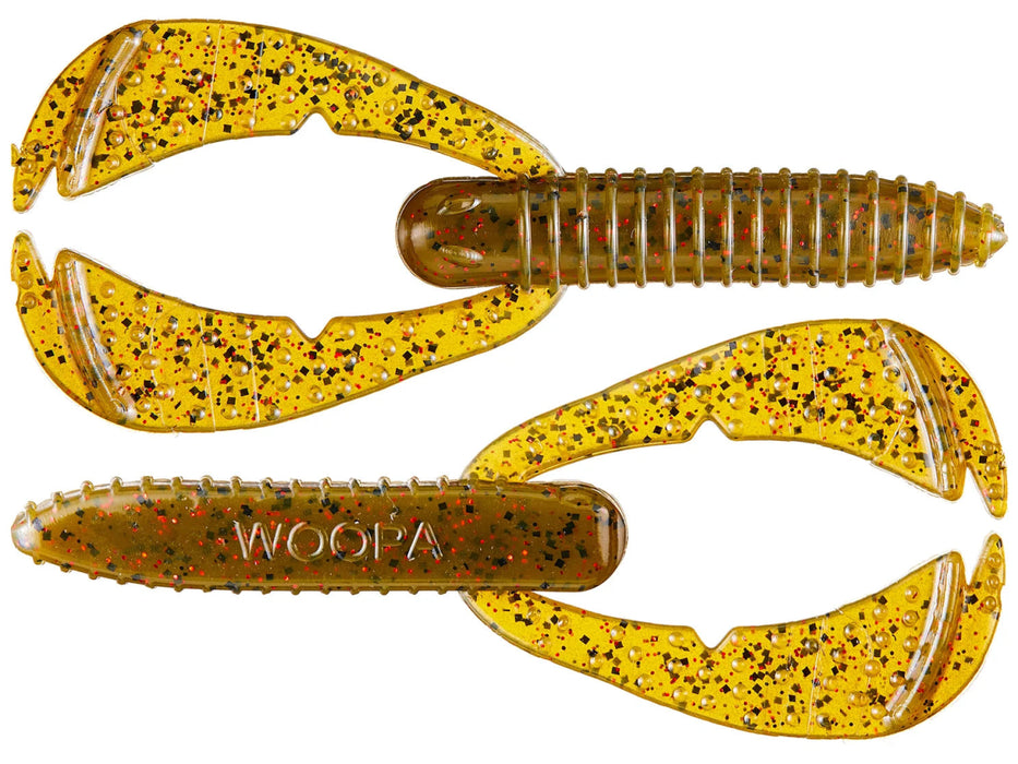Bass Assassin Woopah Craw 4" Qty 7 - PlasticsBass Assassin LuresGreen Pumpkin Red GlitterBass091538185017FishAndSave