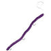Bass Stopper Weedless 2 Hook Natural Scented Worm 5 - 1/2" Purple White - PlasticsBass StopperBass084062620192FishAndSave