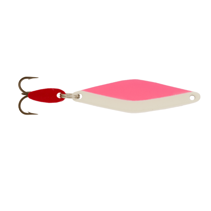 Bay de Noc Do - Jigger 3 Casting/Trolling Spoon 1/3 Oz 2 - 1/4" Pink Glow - JigsBay de noc LuresFreshwater045816036188FishAndSave
