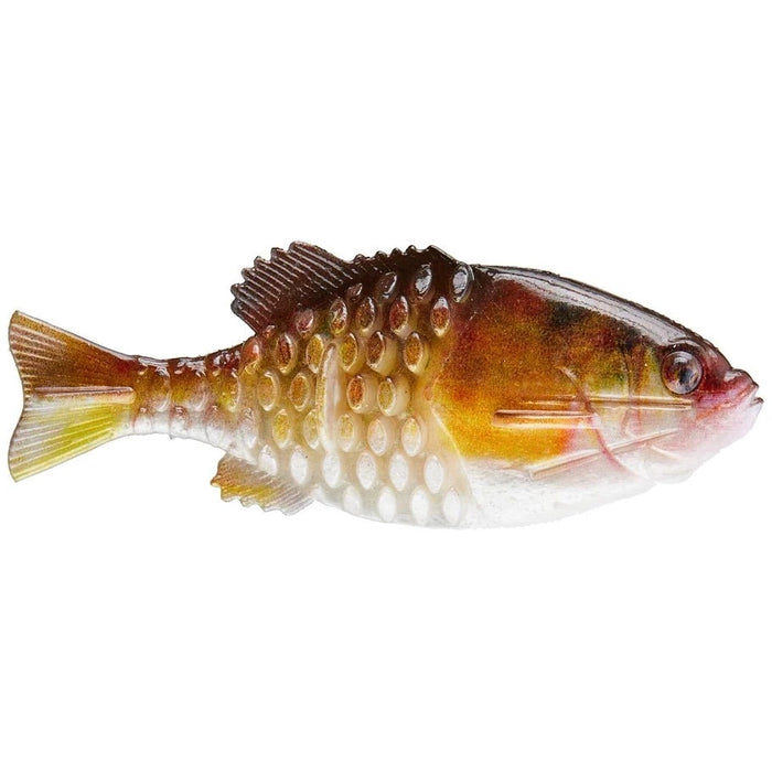 Berkley Powerbait Gilly Swimbait - PlasticsBerkleyHD Yellow Perch90 MM Qty 4Bass028632958544FishAndSave