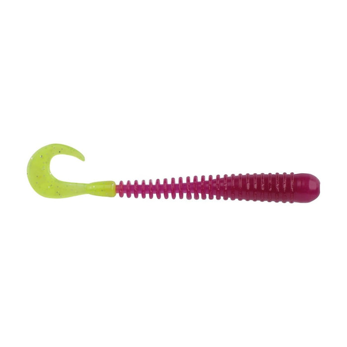 Berkley Powerbait Rib Worm 4" Qty 10 - PlasticsBerkleyPurple/ChartreuseBass028632338728FishAndSave