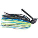 Berkley PowerBait Scented Silicone Skirt Flipping Jig 3/8 Oz Black/Blue/Chartreuse - JigsBerkleyBass028632980910FishAndSave