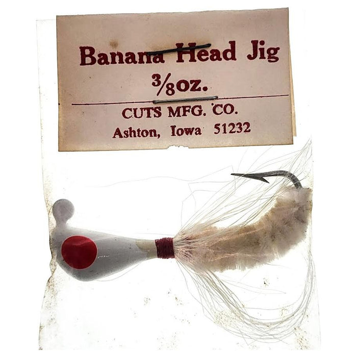 Better Baits Banana Head Jigs 3/8 Oz Qty 1 - JigsBetter BaitsWhiteClearanceFishAndSave