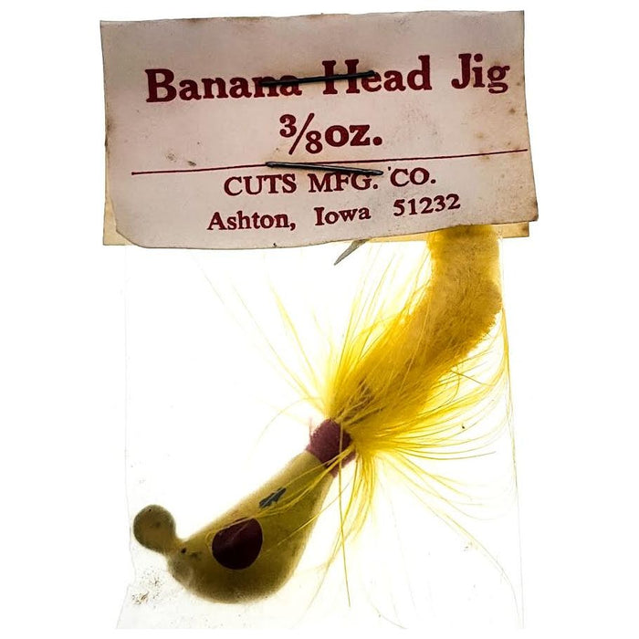 Better Baits Banana Head Jigs 3/8 Oz Qty 1 - JigsBetter BaitsYellowClearanceFishAndSave