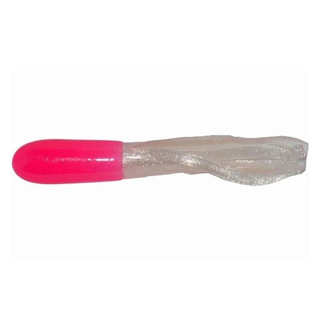 Betts Mini Tube Tail 1 - 1/2" Qty 20 - PlasticsBettsPink/WhiteFreshwater042621093658FishAndSave