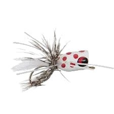 Betts Poka Pop Fly Popper Size 4 - CrankbaitBettsWhiteFreshwater042621023167FishAndSave