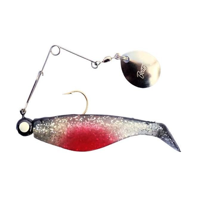 betts fishing lures Betts Spin Pogy Shad 1/16 Oz Clear Glitter Card Of 12
