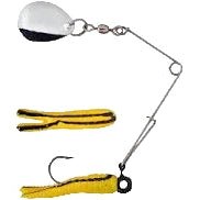 Betts Spin Split Tail Lure 1 - 1/2" 1/16 Oz Qty 1 Yellow/Black Stripes - SpinnersBetts SpinFreshwater042621151181FishAndSave