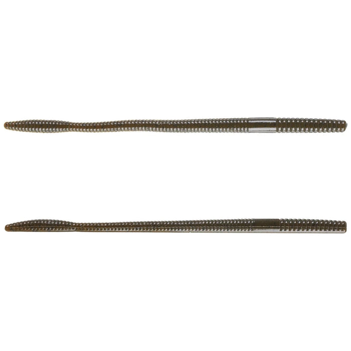 Big Bite Baits Finesse Worm 8" Qty 7 - PlasticsBig Bite BaitsGreen PumpkinBass805104054542FishAndSave