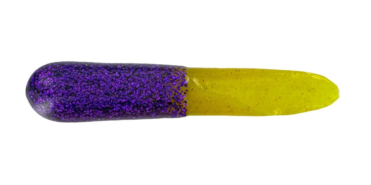 Big Bite Baits Scentsation Tailcutter 2.5" Qty 10 - PlasticsBig Bite BaitsPurple Glitter ChartreuseFreshwater805104106159FishAndSave