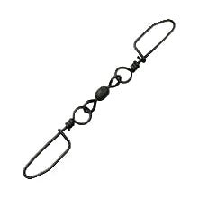 Billfisher Double Snap Swivels Size 1 - 135Lb Test Qty 4 Black Oxide - Swivels/ConnectorsBill FisherFreshwater096337017361FishAndSave