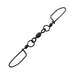 Billfisher Double Snap Swivels Size 1 - 135Lb Test Qty 4 Black Oxide - Swivels/ConnectorsBill FisherFreshwater096337017361FishAndSave