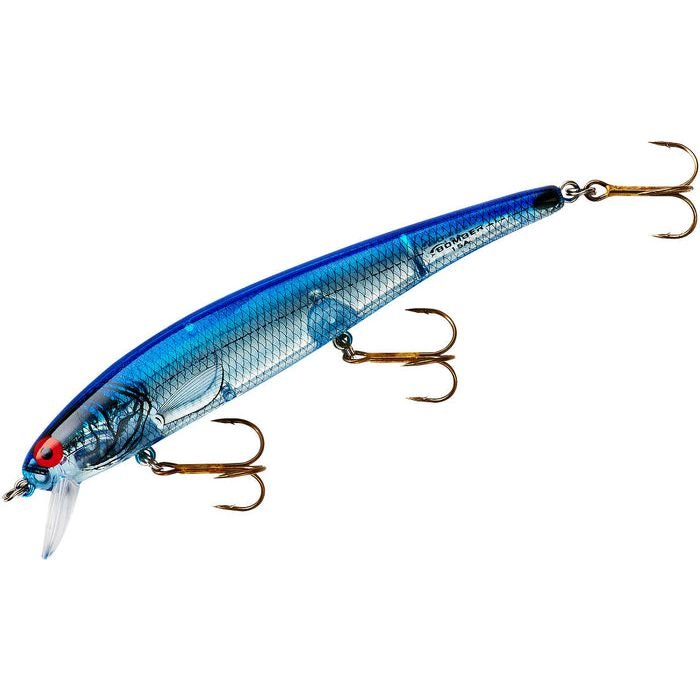 Bomber Lures Long A B15A 4 - 1/2" 1/2 Oz - CrankbaitBomber LuresSilver Flash/Blue BackBass032256017198FishAndSave