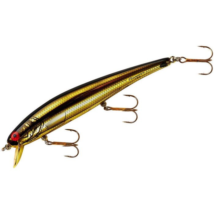 Bomber Lures Long A B15A 4 - 1/2" 1/2 Oz - CrankbaitBomber LuresGold Chrome/Orange BellyBass032256017167FishAndSave