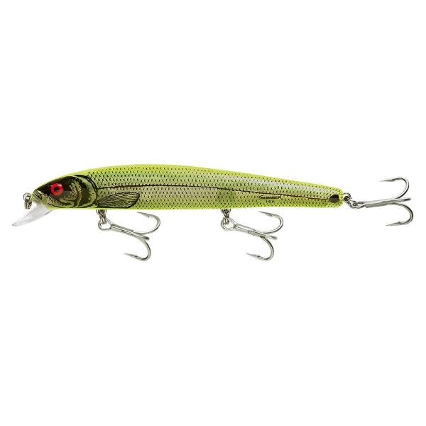 Bomber Lures Heavy Duty Long 16A 6" 7/8 Oz - CrankbaitBomber LuresSilver Flash Chartreuse BackFreshwater032256227788FishAndSave