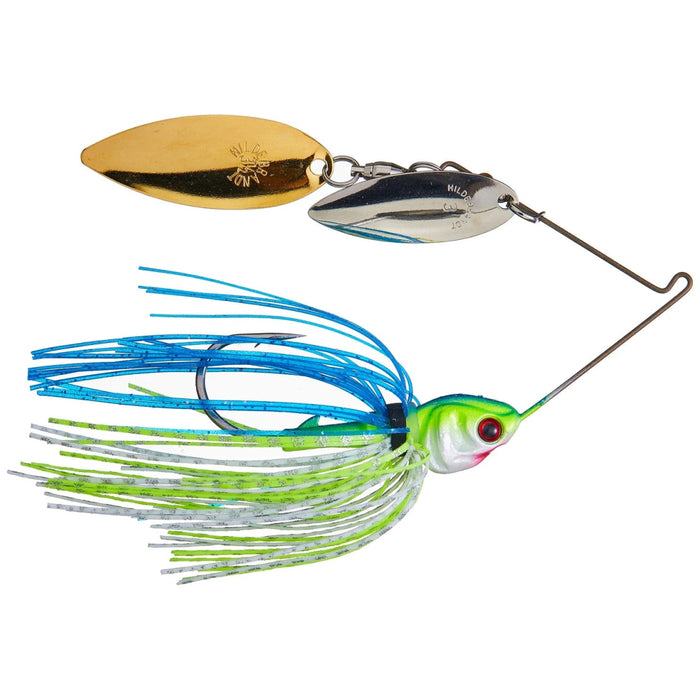 Booyah Finesse Covert Series 3/8 Oz White/Chartreuse/Blue - SpinnersBooyahBass719339123372FishAndSave