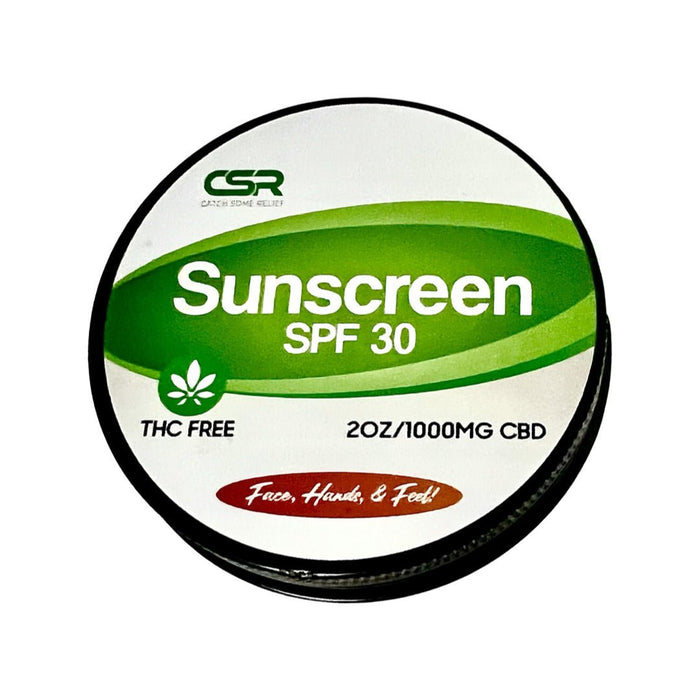 Catch Some Relief 1000mg CBD Infused Sunscreen 2 Oz Tin - OutdoorsCSRNew Arrival656382219846FishAndSave