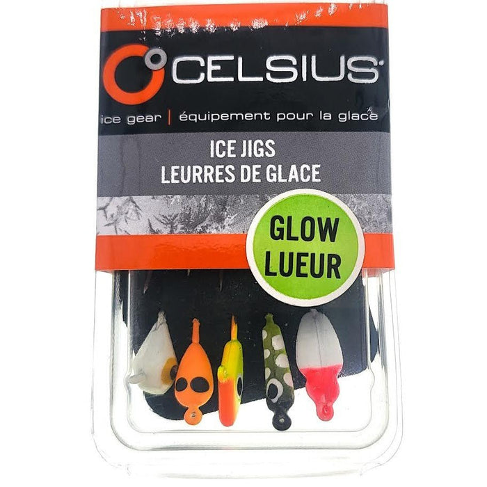 Celsius Moon Glitter Assorted Sizes Qty 5 - JigsCelsiusFreshwater013893619754FishAndSave