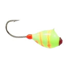 Clam Swirl Drop Tungsten Jig 1/16 Oz 12 Hook Qty 1 Chartreuse/Orange Swirl - JigsClam Pro TackleFreshwater719921144143FishAndSave