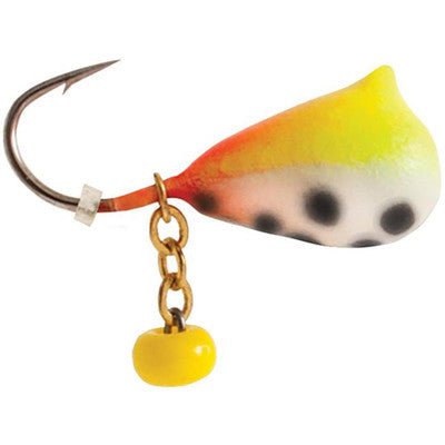 Clam Tungsten Dingle Drop 1/32 Oz Qty 1 - JigsClam Pro TackleChartreuse/Orange Glow SpotFreshwater719921093267FishAndSave