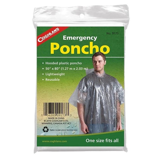 Coghlan's 9173 Emergency Poncho - OutdoorsCoghlansNew Arrival056389091733FishAndSave
