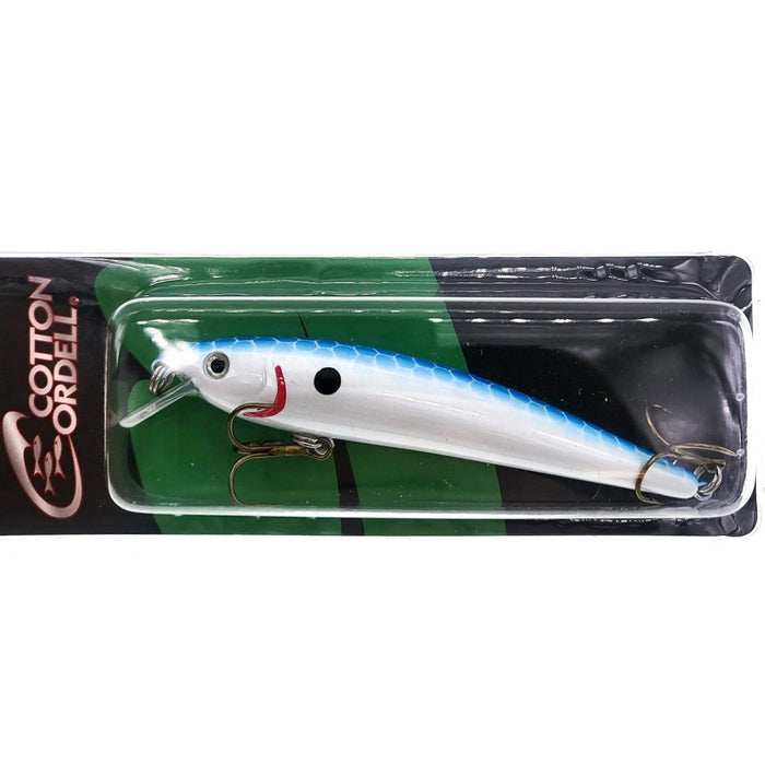 Cotton Cordell CAB FLT Minnow Shallow 3 - 1/2" 5/16 OZ - CrankbaitCotton CordellPearl Blue Net BackBass020495035301FishAndSave