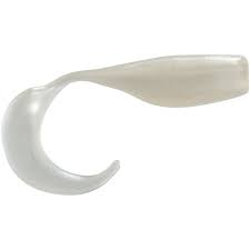Creme Curl Tail Shad 2" Qty 12 - PlasticsCremePearlBass028562827132FishAndSave