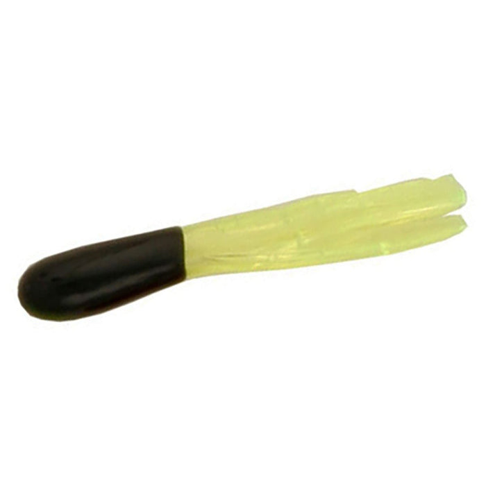 Creme Mini Tails 1.5" Qty 35 Black/Chartreuse - PlasticsCremeBass028562350401FishAndSave